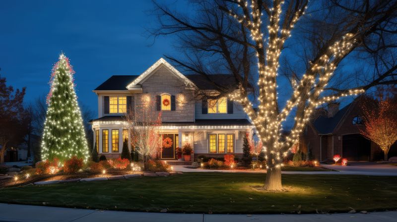 Christmas Lights Hanging in Kansas City, MO