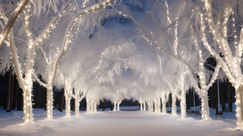 Christmas Lights Hanging in Kansas City, MO