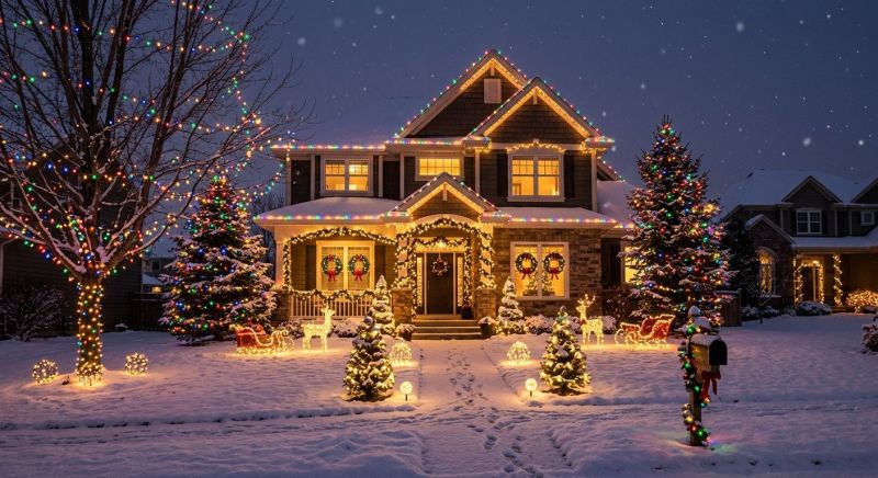 Seasonal Lights Installation in Kansas City, KS